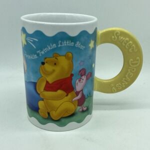 Disney‎ Winnie the Pooh Coffee Mug Cup Sweet Dreams Tigger Eeyore Twinkle Star